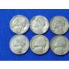 Image 2 : x10 Assorted Years Jefferson Wartime Nickels FV: $0.50