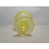 Image 5 : Uranium Glass Candy Dish Standing About 6 Inches Tall - Incredible Condition & Magnificent Glow!
