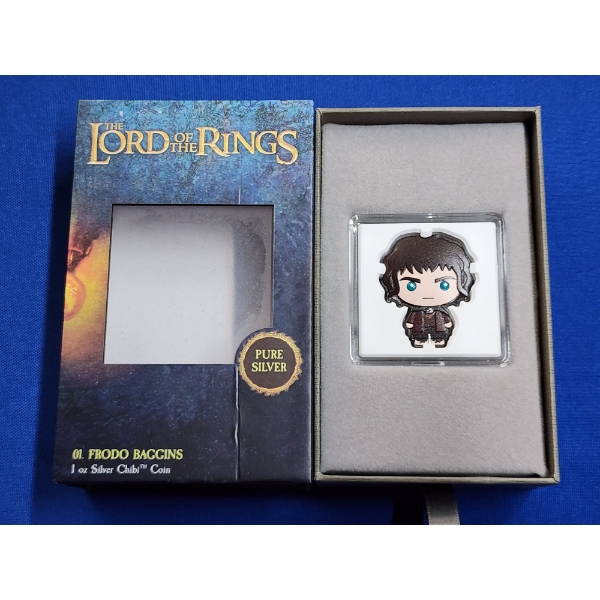 Rare - The Lord of the Rings 1 oz .999 Fine Silver Chibi Coin 