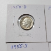 Image 2 : x11 Assorted Years United States 90% Silver Roosevelt Dime - Face Value: $1.10