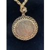 Image 3 : 90% Silver, Gold Plated Walking Liberty Half Dollar on Gold Plated Necklace