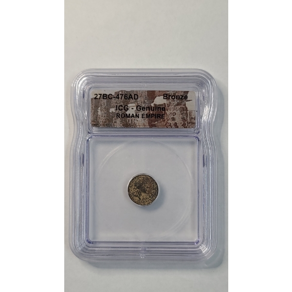 ICG 27BC-476AD Genuine Bronze Roman Empire Coin