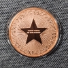 Image 3 : One Troy Ounce .999 Fine Copper Round ~ Colorized Ft. Black Panther In Front of Blood Moon