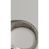 Image 6 : Vintage EMP Men's Sterling Silver CTO Geometric Signet Ring With Diamond - Size 11.5 - Weight: 12.6g
