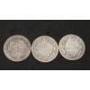 Image 1 : 1839, 1865, 1896 Great Britain 1 Schilling 0.925 Silver Coins - Approx ASW: 0.1682