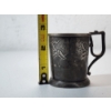 Image 5 : Vintage Silverplated Small Cup With Bird Engravings TW: 106.6g