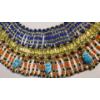 Image 4 : Cleopatra Style Beaded Revival Bib & Decorative Nefertiti Plate 