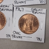 Image 5 : Lot of 22 Brilliant Uncirculated 1967 Great Britain One Penny Coins 