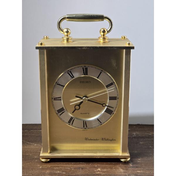 Seiko Westminster Whittington Quartz Table Clock 8" Tall
