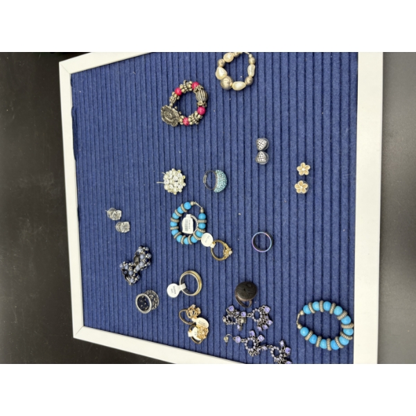 Assorted Costume Jewelry - Earrings - Rings - Bracelets - Etc.