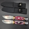 Image 1 : Two Steel Warriors Pink/Purple Handle Knives With Cases