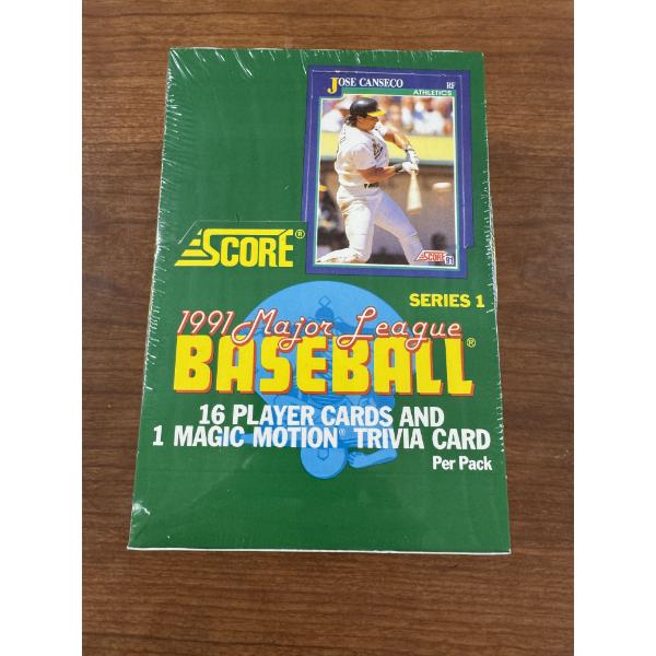 Unopened 1991 Score Baseball Card Wax Box - 36 Packs of Cards - Mint Condition