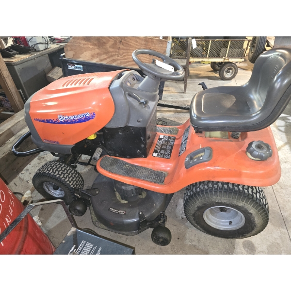 Husquvarna Riding Mower - 966.8 Hours - With Grass Bagger