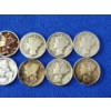 Image 3 : Lot of 10 Assorted Years Silver Mercury Dimes - 90% U.S. Silver - Face Value $1.00