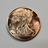 Image 1 : American Eagle Design 1 oz .999 Fine Copper Round