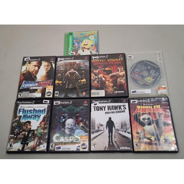 (9) Assorted PlayStation/PlayStation 2 Games - Smack Down VS Raw 2009, God Of War