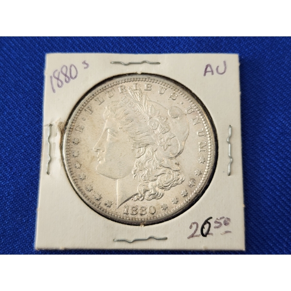 1880-S AU 90% Silver Morgan Dollar