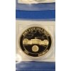 Image 8 : History Of Gold 24K Gold Layered Commemorative Coins With Bag & 5 Reich Pfennig German Coin