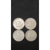 Image 2 : 1951, 1954, 1963 90% Silver Franklin Half Dollars & 1947-D 90% Silver Walking Liberty Half Dollar