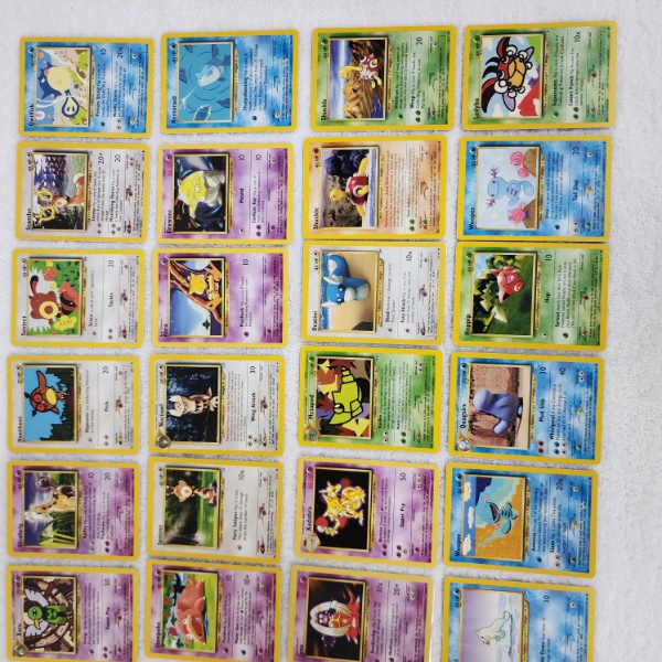 Large Collection of 28 Assorted Vintage Pokemon Trading Cards ~ All in Near Mint Condition!