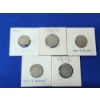 Image 1 : Lot of 5 Liberty Head "V" Nickels: Years: 1903, 1909, 1910, 1911, 1912