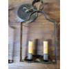 Image 4 : Lot of Two Vintage Metal Electric Candle Lights