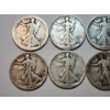 Image 2 : Assorted Years Silver Walking Liberty Half Dollars Face Value: $5.00