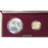 Image 3 : United States Mint 1988 Olympics (2) Coin Set Including 1988-W $5 Gold Coin  