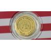 Image 2 : 2026 Liberia $12 1/1000 Troy Oz .9999 Gold Coin In Benjamin Franklin American Flag COA Card