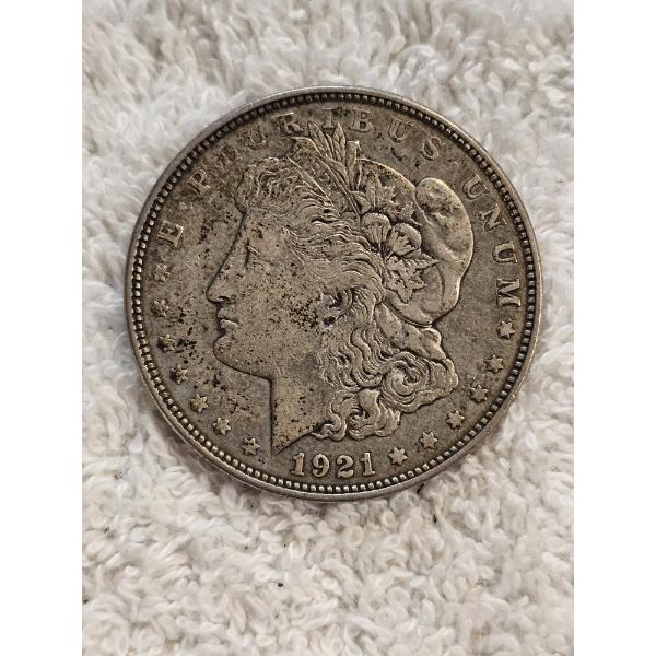 1921 United States 90% Silver Morgan Dollar