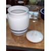 Image 3 : RARE  - OLD  Robinson-Ransbottom / R.R.P. Co Pottery Cookie Jar  - 9" Tall - Perfect!