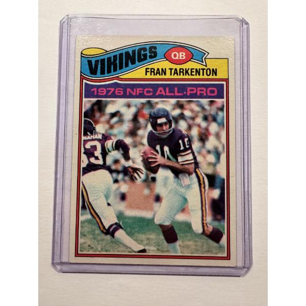 1977 Topps Fran Tarkenton Minnesota Vikings Football Card - High Grade Card