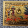 Image 2 : Independence Day July 4th 1776 ~ 2026 Semiquincentennial America 250th Anniversary 999 $2 Gold Foil 