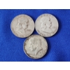 Image 1 : 2 - 90% Silver Franklin Half Dollars & 1 - 1967 40% Silver Kennedy Half Dollar FV: $1.50