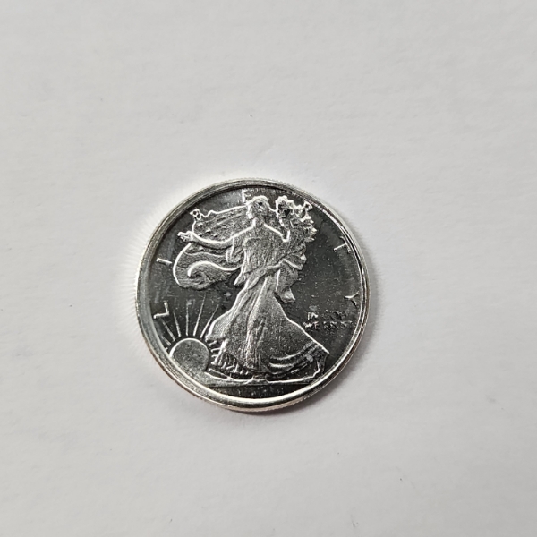 Walking Liberty 1/10th Troy oz .999 Fine Silver Round - Mint Condition