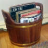 Image 2 : Vintage Magazine Rack Bucket With Handles