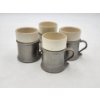 Image 1 : Vintage Wilton Armetale Pewter & White Pottery Mug - Columbia PA - Set of 4 