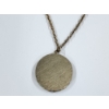 Image 7 : 1922 United States Silver Peace Dollar on Necklace With Blue Stones Surrounding!