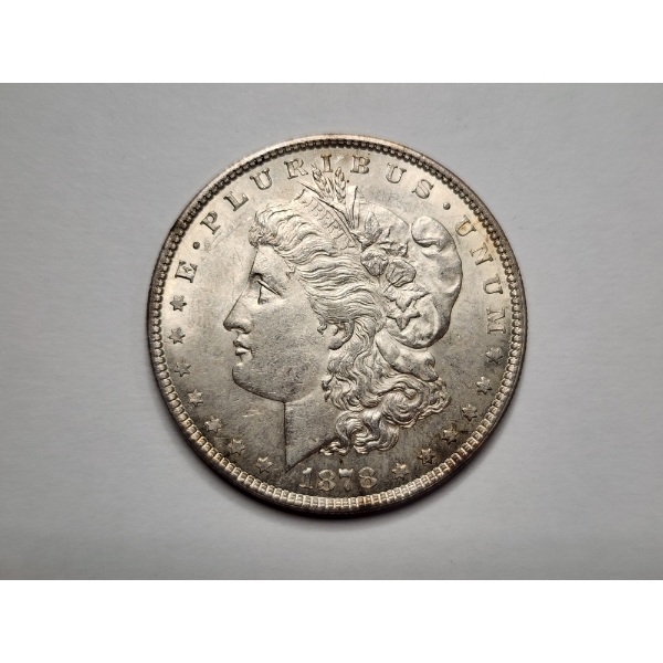 STUNNING & RARE 1878 Morgan Silver Dollar With *STRONG 7 OVER 8 TAIL FEATHERS* - HIGHER GRADE -