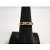 Image 1 : 10K Yellow Gold XOXO Green & Clear Stones Ring Size 4 TW: 1.5g