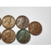 Image 3 : x7 Assorted Years U.S. Lincoln Wheat Cents Years: 1910-1957