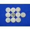 Image 3 : x10 Assorted Years 90% Silver Barber Dimes FV: $1.00