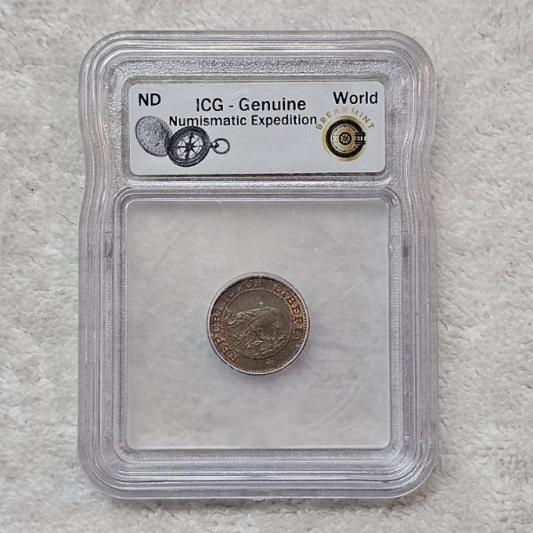 ICG Genuine ND Numismatic Expedition World 1984 Liberia One Cent