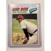 Image 1 : 1977 Topps Carl Yastrzemski Baseball Card In Protective Holder - Mint Condition
