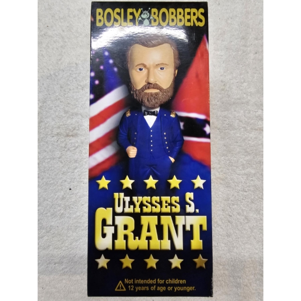 2010 Bosley Bobbers Ulysses S. Grant Bobble Head 8" Tall - Mint In The Box