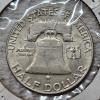 Image 5 : 2 Vintage United States 90% Silver Half-Dollar Coins ft. 1 Franklin and 1 Walking Liberty FV: $1.00