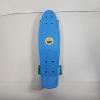 Image 3 : 22" Blue Plastic Cruiser Skateboard With Teal Light Up LED Wheels