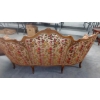 Image 9 : Mid Century Victorian Style Upholstered Sofa As Shown.  
