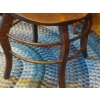 Image 3 : Antique - Unique Oak Round Barrel Chair - 31 x 21 x 18" Seat - RARE