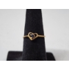 Image 1 : 14K Yellow Gold Heart Ring - Size 4 - TW: 0.6g